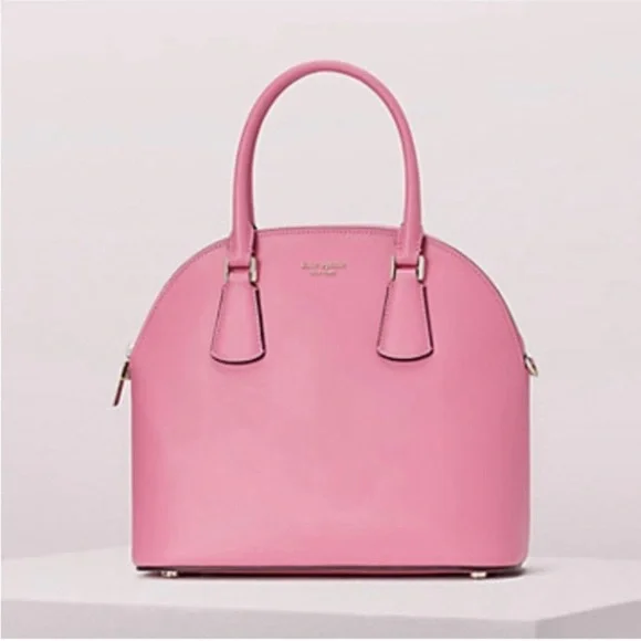 Kate Spade Sylvia Medium Dome Satchel Crossbody Bag-Blustery Pink - Picture 5 of 11